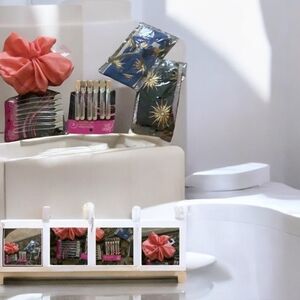 hair bundle five pieces new Clips scrunchie headbands. …